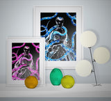 Lámina Decorativa 'Reina de Serpientes'