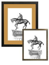 Lámina Decorativa 'Jockey sobre Columna'