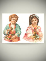 Hoja Cromos Alemanes 'Pareja de Enamorados'