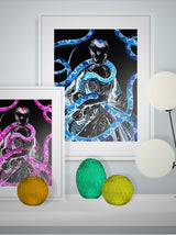 Lámina Decorativa 'Reina de Serpientes'