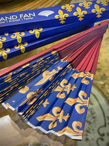Abanico de Bambú 'Fleur de Lys' - Emblema Monarquía Francesa