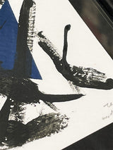 Original Acrylic Drawings 'Blue & Black Abstraction'