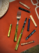 Juego de Cubertería 'Bamboo Olive' - 24 Piezas