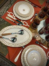 Bandeja Ovalada de Porcelana 'Decó' - 36x24,5 cm