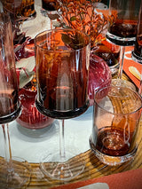 Set de 2 Copas de Vino de Cristal 'Classy Fun' - 270 ml - Púrpura