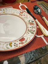Plato Llano de Porcelana 'Kashmir'