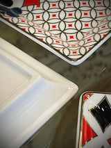 Juego de 4 Pequeños Vacíabolsillos de Porcelana 'Casino'