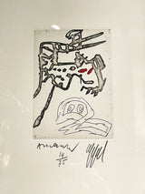 Aguafuerte Original Conjunto II - Karel Appel y Pierre Alechinsky
