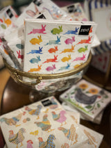 Pack de 20 Servilletas de Papel 'Aquarell Bunnies' - 33x33 cm