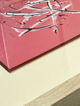 Pintura Original 'Esfera sobre Rosa' - 29.5x27.5 cm - Federico Font