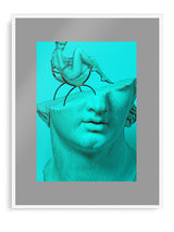 Lámina Decorativa 'Posando Sobre Un Busto'