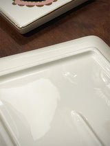 Bandeja Decorativa Cerámica Grande 'Ex-Voto' - Blanca