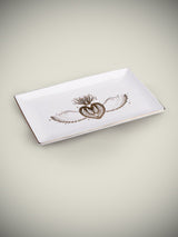 Bandeja Decorativa Cerámica Grande 'Ex-Voto' - Blanca