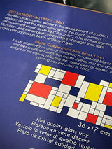 Bandeja de Cristal Rectangular 'Rhytm Composition' - Piet Mondrian