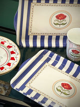 Bandeja Rectangular Pequeña 'Flowery' - 32x22 cm