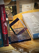 'Déco' Glass Bookend - Blue