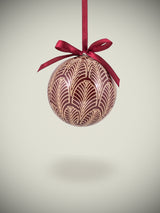 Bola Decorativa 'Hojas Art Deco' en Caja de Regalo