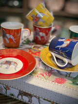 Juego de 6 Tazas y Platos de Café 'Marajah'