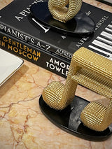 Figura Decorativa 'Semicorcheas' Doradas