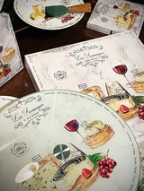 'Les Fromages' Glass Turntable - 32cm