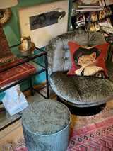 Pouf Redondo 'Burelles' - Verde Khaki