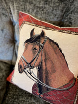 Funda de Cojín 'Horse Blanket' con Caballo - 45x45 cm