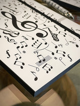 Libreta Grande Estampado 'Música'