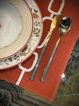 Juego de Cubertería 'Asia Pietra Verde Oro' - 24 Piezas