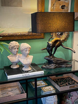 Lámpara de Mesa 'Leopard' con Pantalla Negra