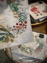 Pack de 20 Servilletas de Papel 'Festive Wreath' - 33x33 cm