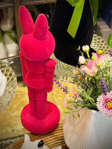 Figura Decorativa 'Conejo Nutcracker' - Rosa