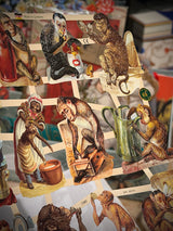 Hoja Cromos Alemanes 'Monos y Chimpancés'