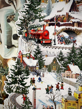 Calendario de Adviento 'Circuito Tren de Navidad' - 38x60 cm