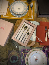 Juego de Cubertería 'Asia Pietra Verde Oro' - 24 Piezas