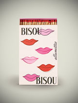 Caja de Cerillas Medianas 'Bisou Bisou' - 120 piezas