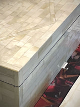 Caja Decorativa de Hueso Natural 'Hubert' - Grande