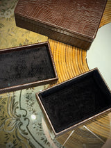 Caja Decorativa de Piel 'Bond' - Pequeña