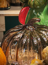 Figura Decorativa 'Calabaza' de Cristal - Marrón