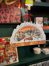 Calendario de Adviento 'Arco de Luces Nostálgico' - 52x35 cm