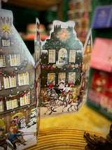 Calendario de Adviento 'Concertina Casas en Navidad' - 84x30 cm