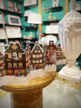 Calendario de Adviento 'Concertina Casas en Navidad' - 84x30 cm