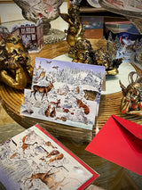 Tarjeta de Navidad y Adviento 'Paisajes de Invierno' - Bosque Nevado