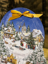 Calendario de Adviento 'Bola de Nieve Magia Invernal' - 39x43 cm