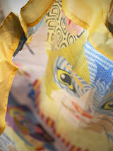 Bolsa Plegable 'Collage Gato'