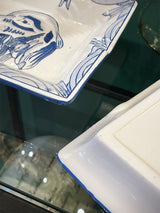 Cenicero Clásico 'Spaniel' Azul Pequeño