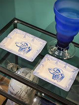 Cenicero Clásico 'Spaniel' Azul Grande