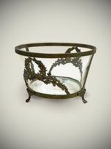 Glass Centerpiece 'Herbert' With Laurel Wreath