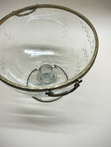 Glass Centerpiece 'Herbert' With Handles and Feet