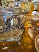 Glass Centerpiece 'Herbert' With Laurel Wreath