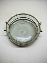 Round Glass Centerpiece 'Herbert' With Handles